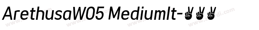 ArethusaW05 MediumIt字体转换